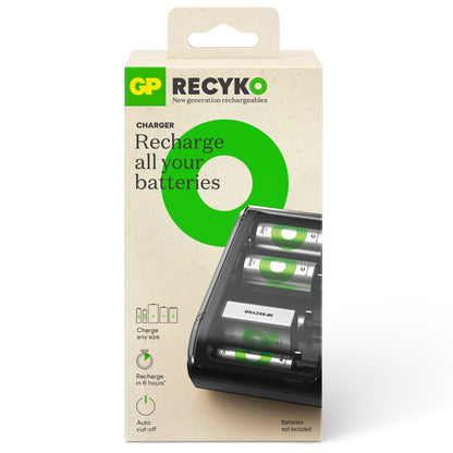 GP Recyko B631 USB Universal Battery Charger for AA, AAA, C, D & 9V