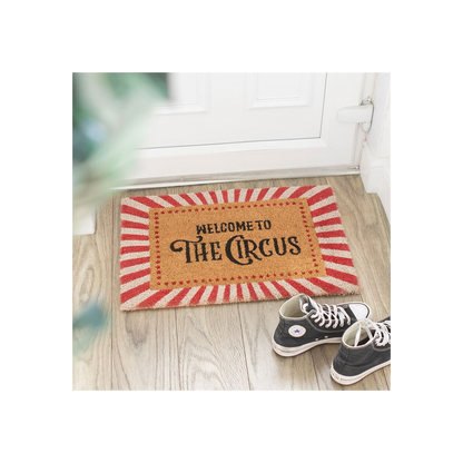 Red Welcome to the Circus Doormat