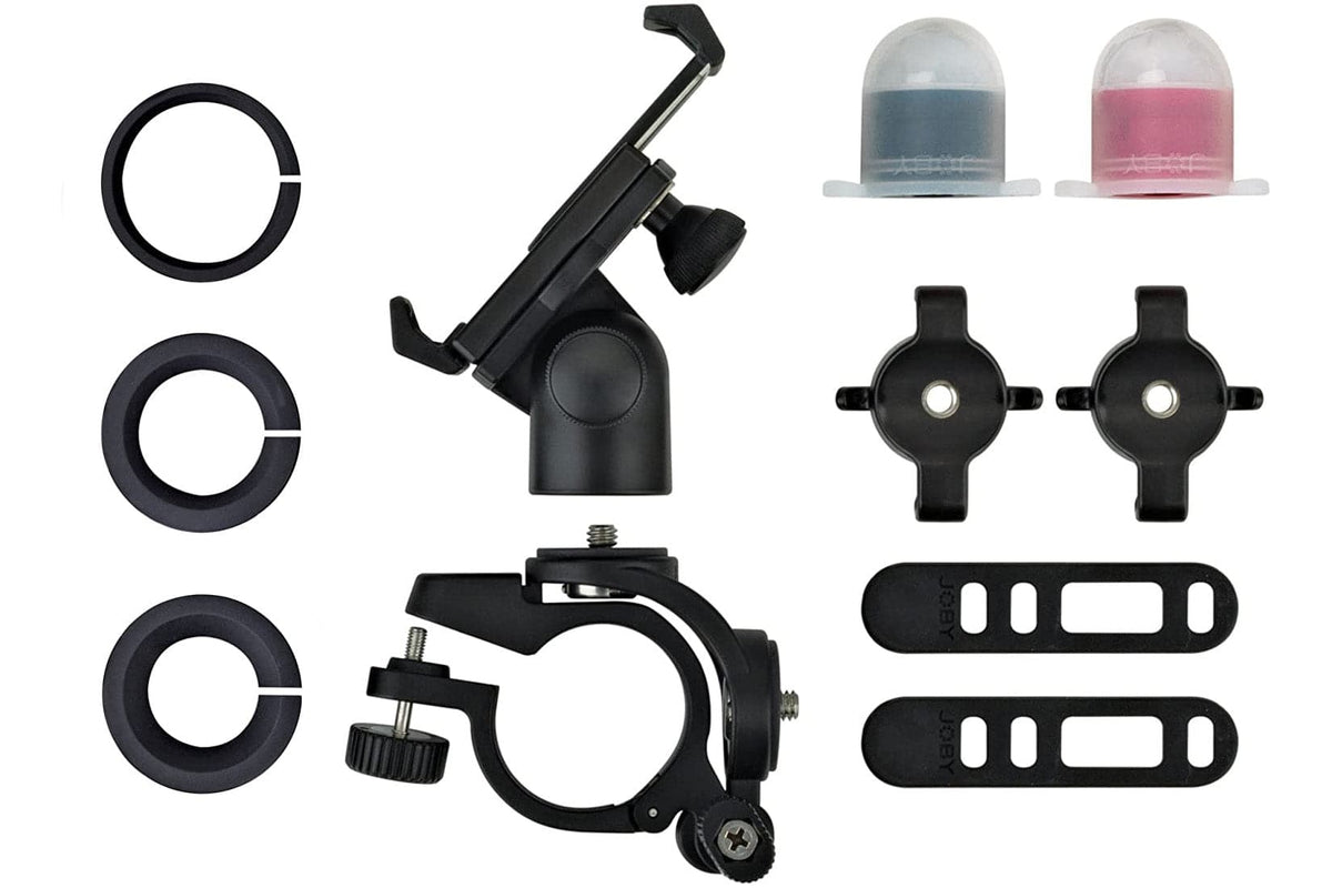 Joby GripTight Bike Mount PRO Phone Holder + Red & White Visibilty LED Light Pack
