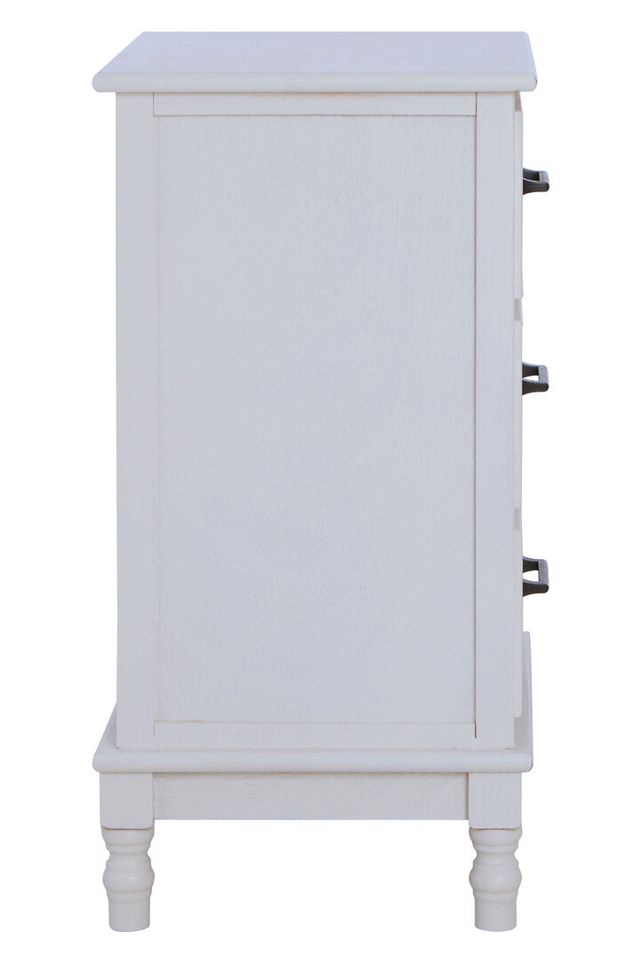 Hamilton White 3 Drawer Chest