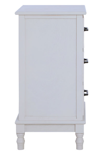 Hamilton White 3 Drawer Chest