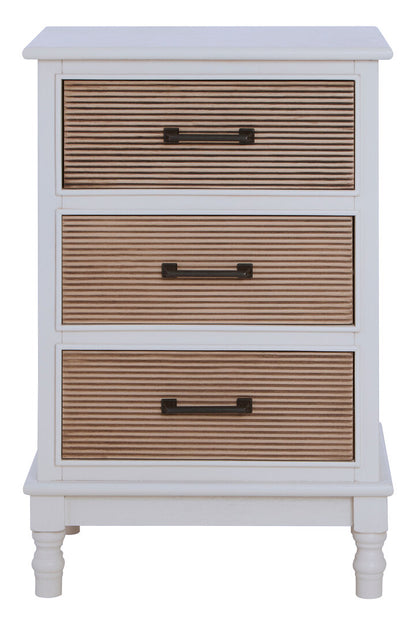Hamilton White 3 Drawer Chest