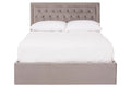 Hadley Grey Velvet Ottoman Bed Double