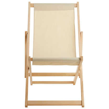 Bellamy Cream Deck Chair
