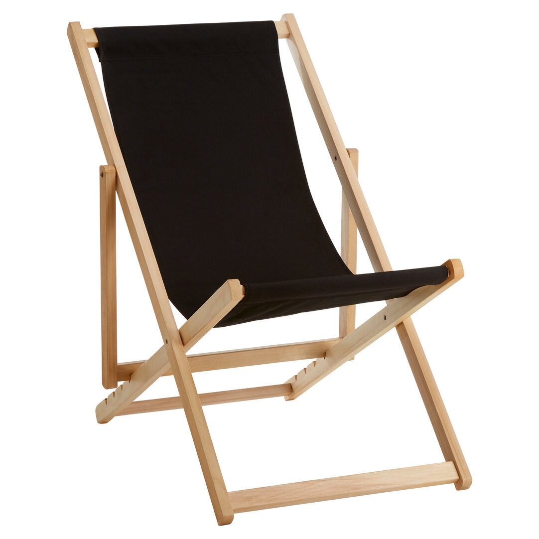 Bellamy Black Deck Chair