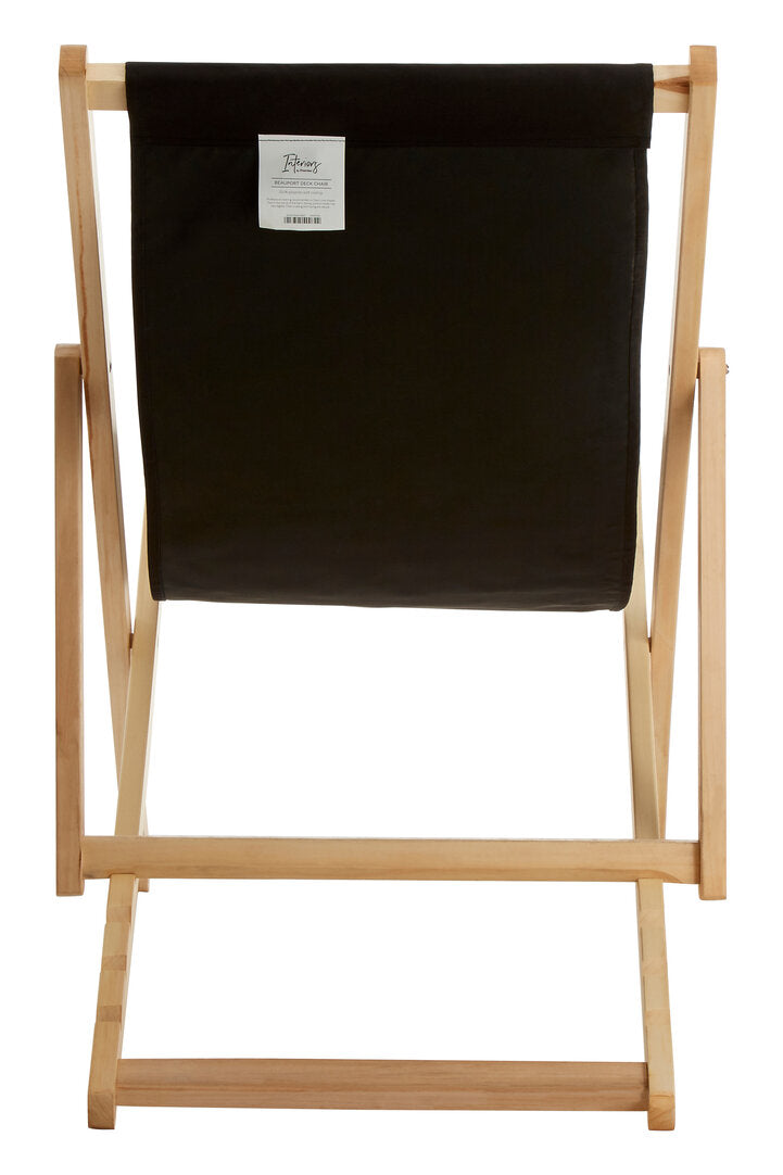 Bellamy Black Deck Chair