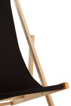 Bellamy Black Deck Chair