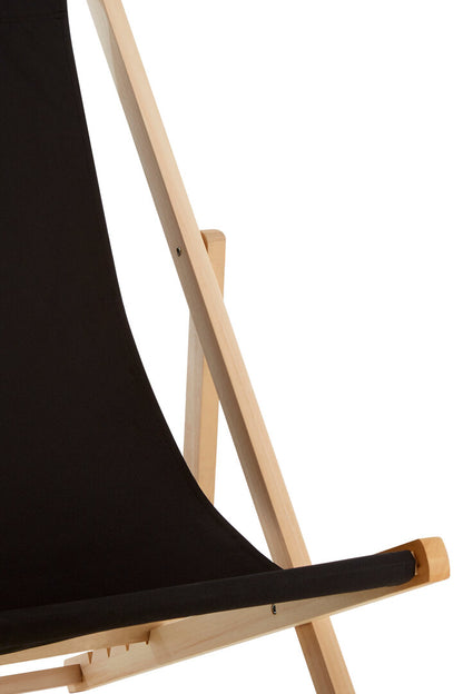Bellamy Black Deck Chair