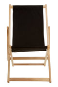 Bellamy Black Deck Chair