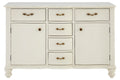 Larissa 6 Drawer White Sideboard