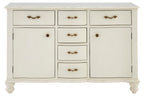 Larissa 6 Drawer White Sideboard