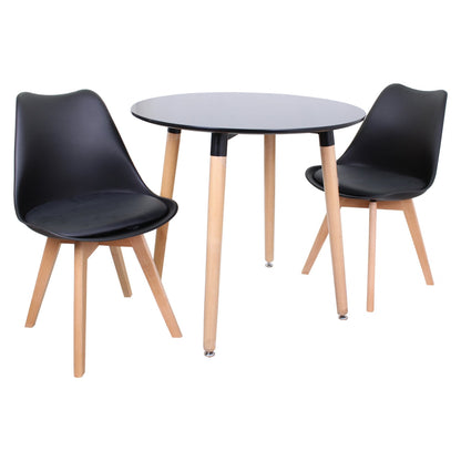 Jamie Lorenzo Halo Round Dining (2 Seat Set)