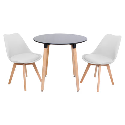Jamie Lorenzo Halo Round Dining (2 Seat Set)