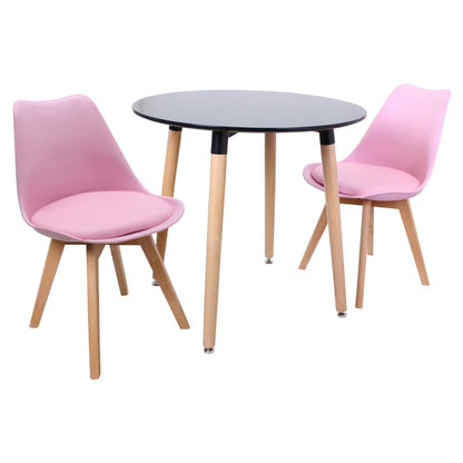 Jamie Lorenzo Halo Round Dining (2 Seat Set)