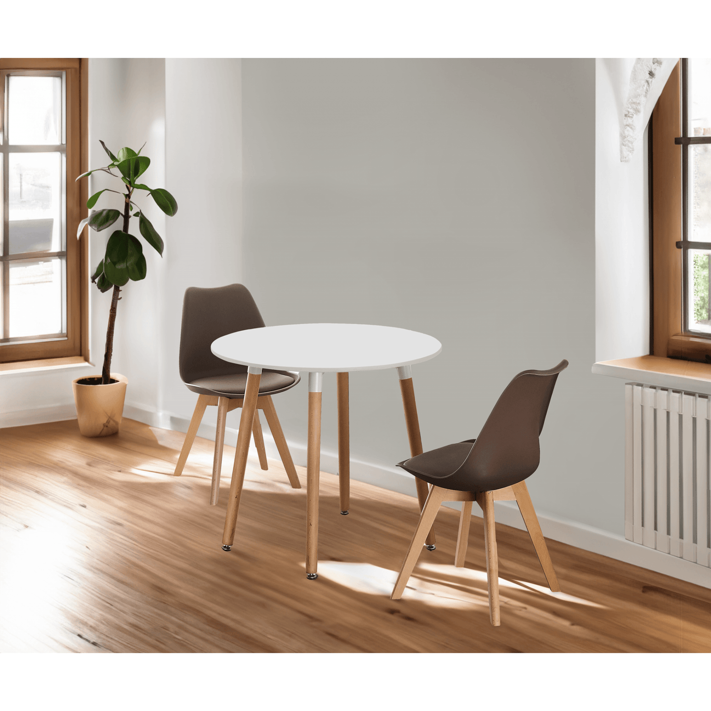Jamie Lorenzo Halo Round Dining (2 Seat Set)
