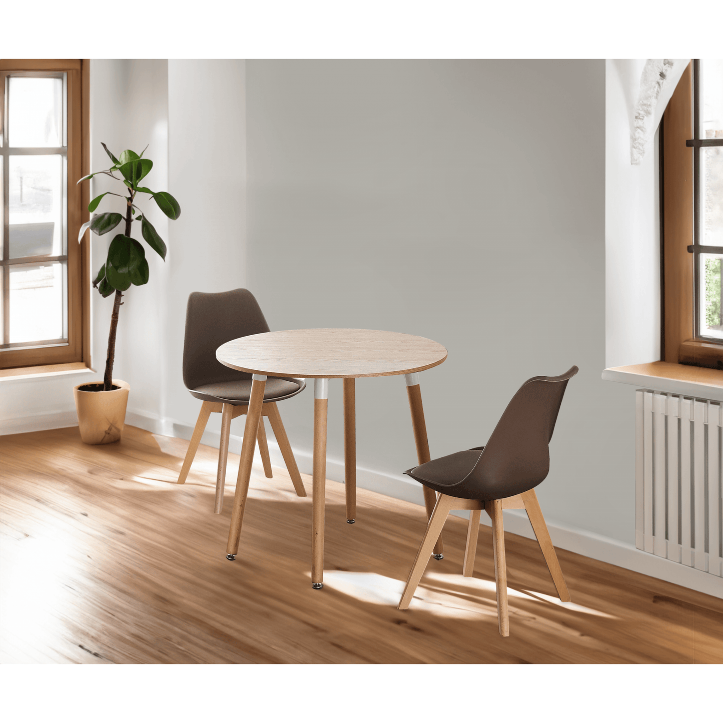 Jamie Lorenzo Halo Round Dining (2 Seat Set)