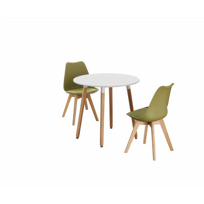 Jamie Lorenzo Halo Round Dining (2 Seat Set)