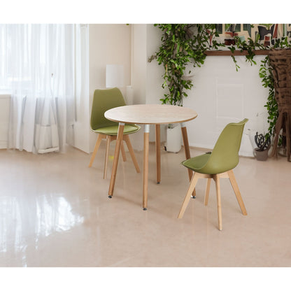 Jamie Lorenzo Halo Round Dining (2 Seat Set)