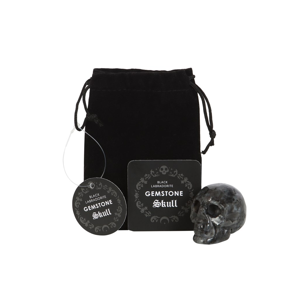 Black Labradorite  Crystal Skull