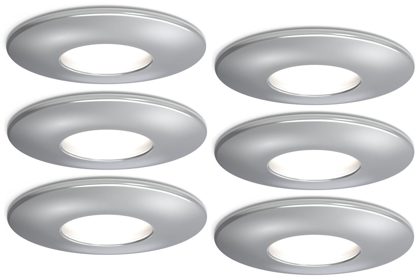 4lite IP20 GU10 Fire-Rated Downlight - Chrome