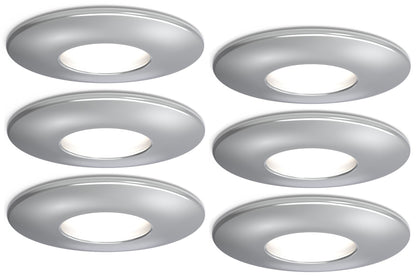 4lite IP20 GU10 Fire-Rated Downlight - Chrome