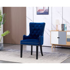 Windsor LUX Knocker Back Velvet Dining Chair w/ Armrests