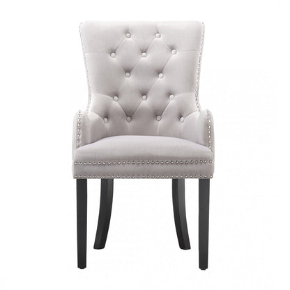 Windsor LUX Knocker Back Velvet Dining Chair w/ Armrests
