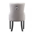 Windsor LUX Knocker Back Velvet Dining Chair w/ Armrests
