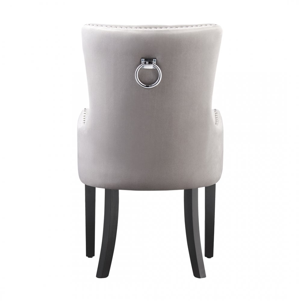 Windsor LUX Knocker Back Velvet Dining Chair w/ Armrests