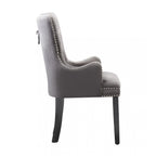Windsor LUX Knocker Back Velvet Dining Chair w/ Armrests