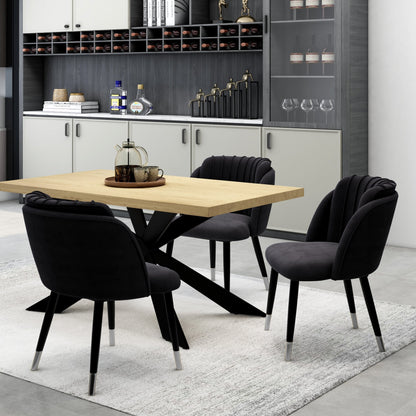 Milano velvet dining chair