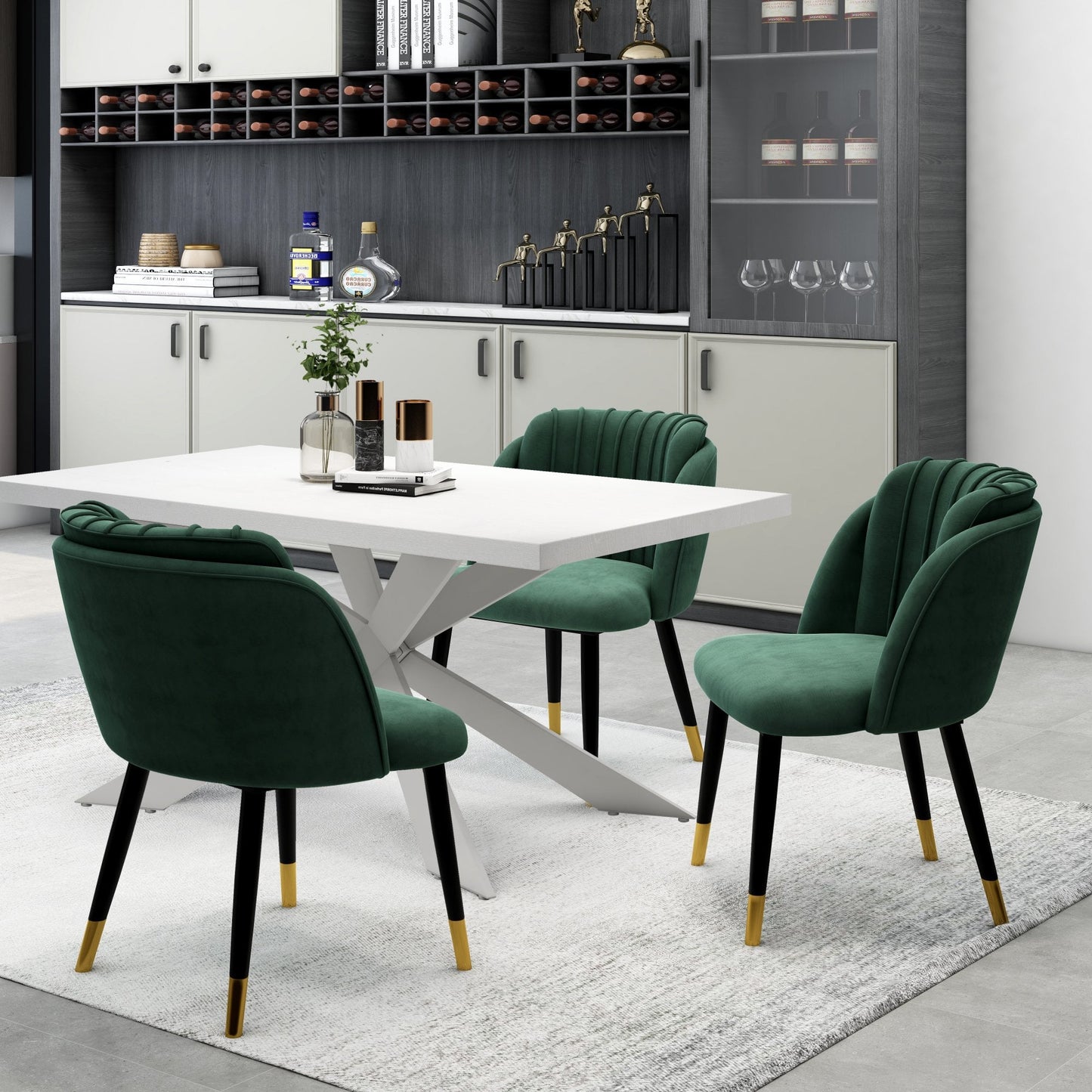 Milano velvet dining chair