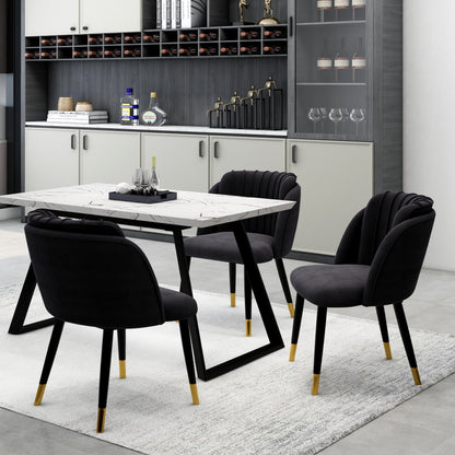 Milano velvet dining chair