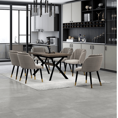 Milano velvet dining chair