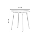 Jamie Lorenzo Halo Round Dining (2 Seat Set)