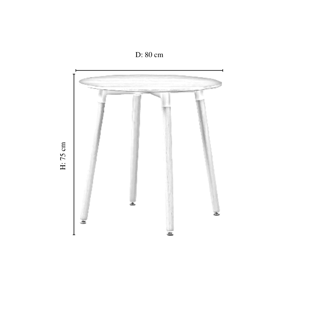 Jamie Lorenzo Halo Round Dining (2 Seat Set)