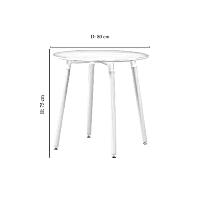 Jamie Lorenzo Halo Round Dining (2 Seat Set)
