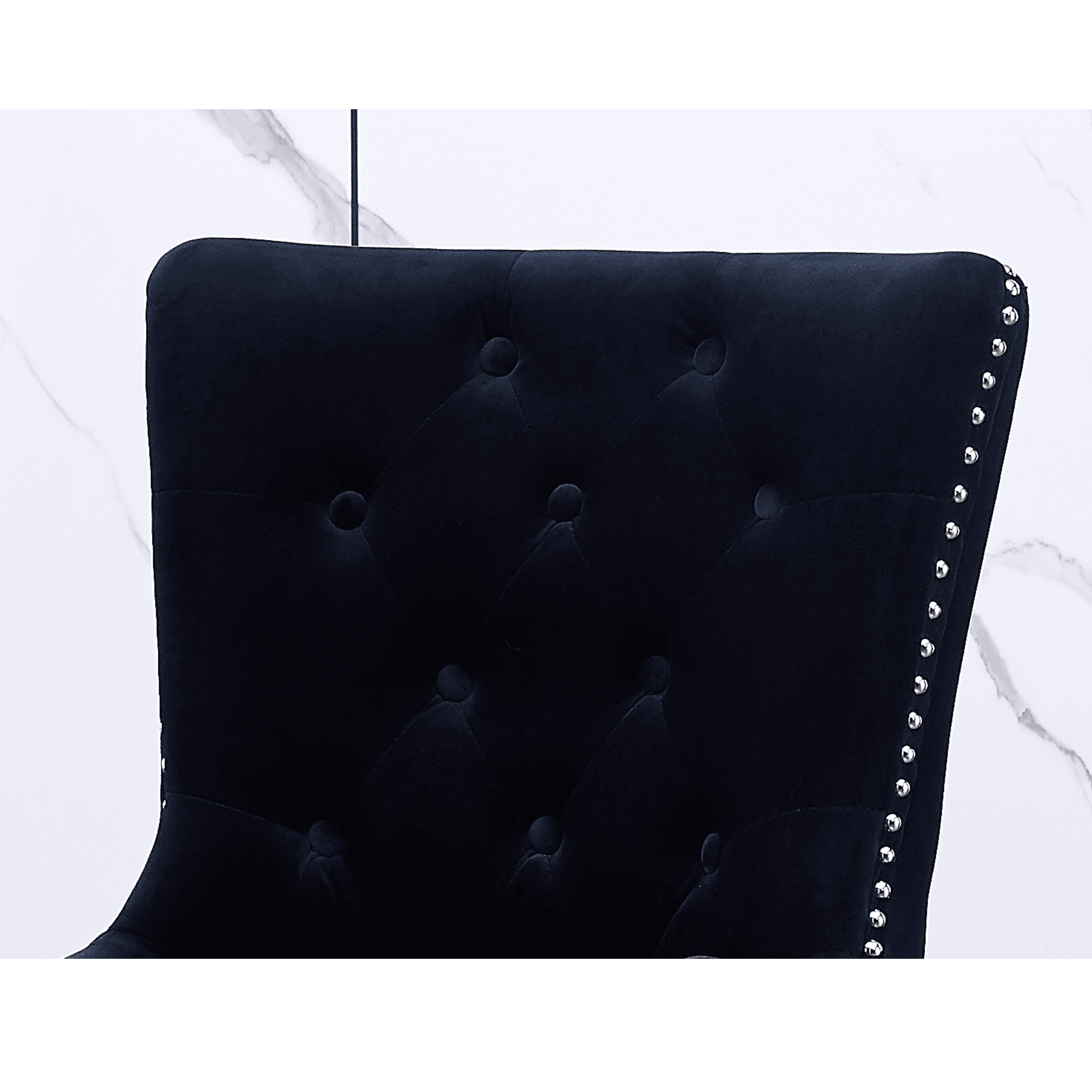 Windsor LUX Knocker Back Velvet Dining Chair w/ Armrests