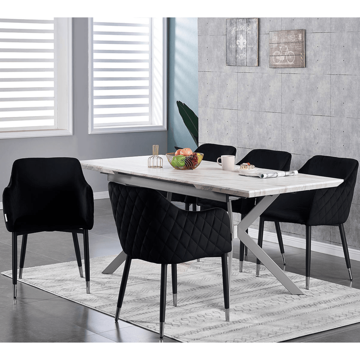 Verona LUX velvet dining chair