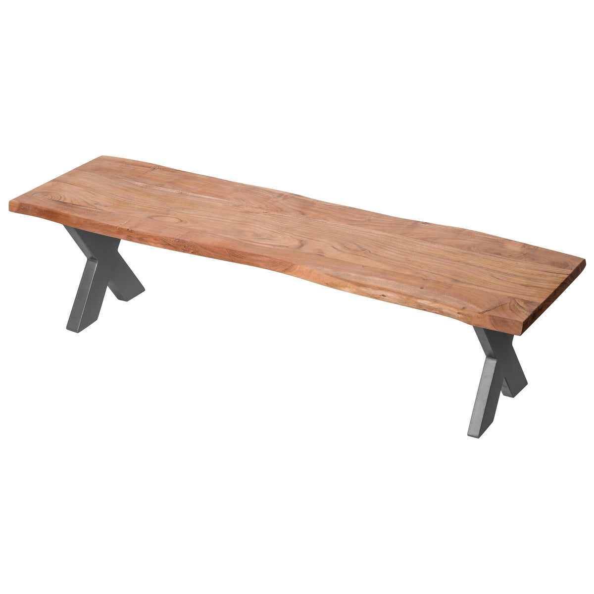 Live Edge Solid Wood Bench