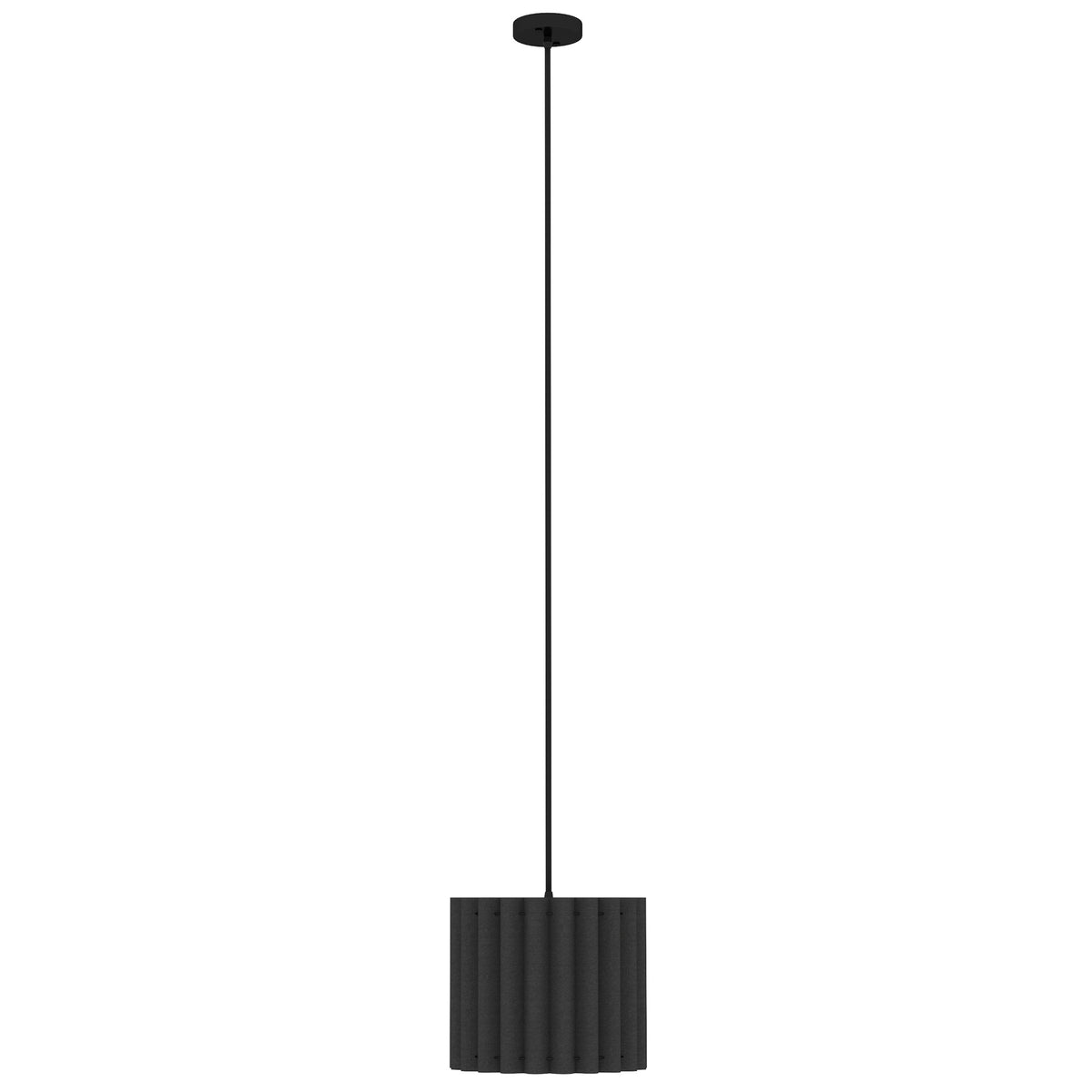 Linen Pendant Light, Bedside Ceiling Lamps with E27 Bulb, Modern Hanging Lights for Living Room, Bedroom, Kitchen, Hallway, Black