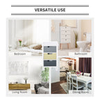 HOMCOM 3 Drawer Storage Tower, Dresser Chest with Wood Top, Organiser Unit for Closets Bedroom Nursery Room Hallway
