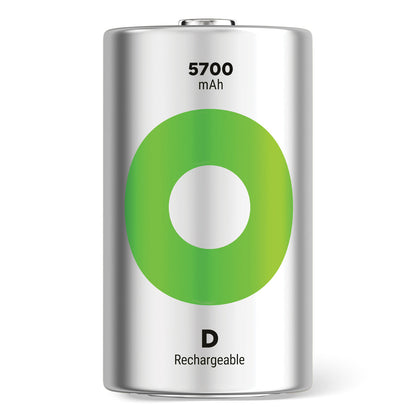GP Recyko D Size 3000mAh Rechargeable Batteries - Pack of 2