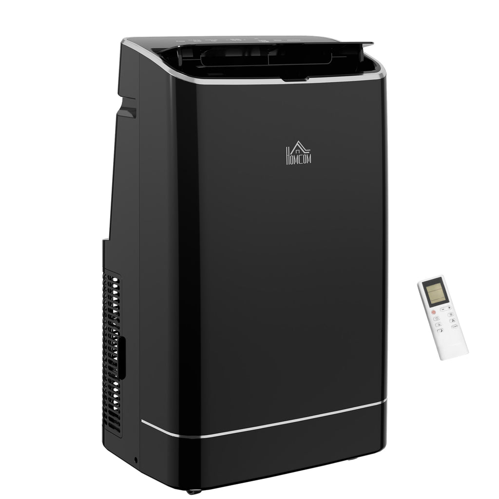 14000 BTU Mobile Air Conditioner, 35m², Smart Home WiFi, with Dehumidifier, Fan, 24H Timer, Window Kit, Black
