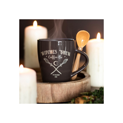 Witches Brew Coffee Co. Mug and Spoon Set