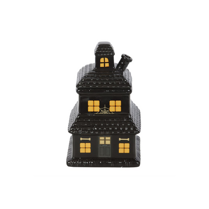 Black Haunted House Oil Burner and Wax Warmer