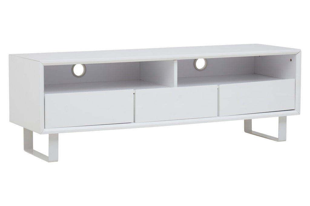 Maddox White High Gloss Media Cabinet