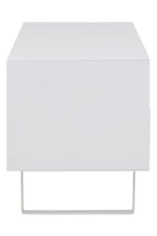 Maddox White High Gloss Media Cabinet