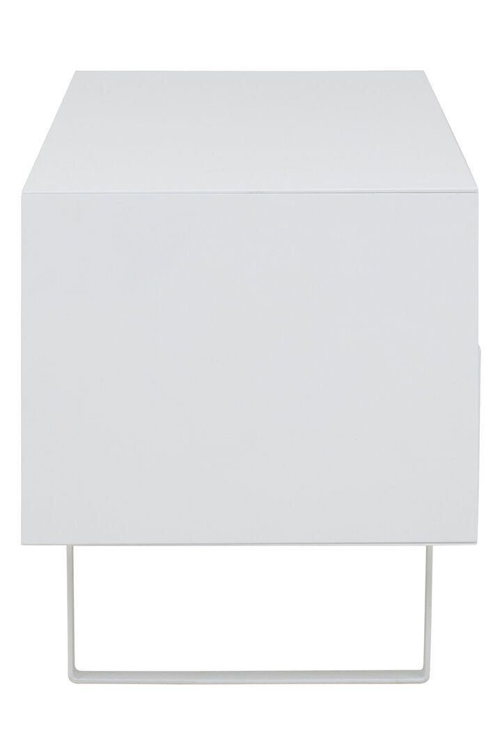 Maddox White High Gloss Media Cabinet