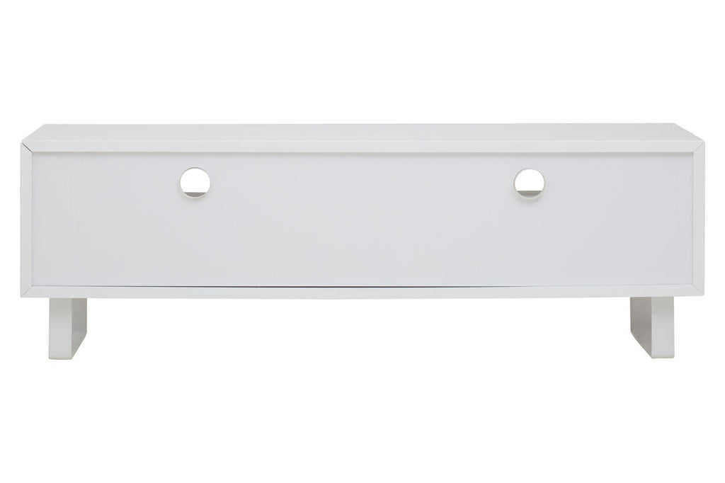 Maddox White High Gloss Media Cabinet
